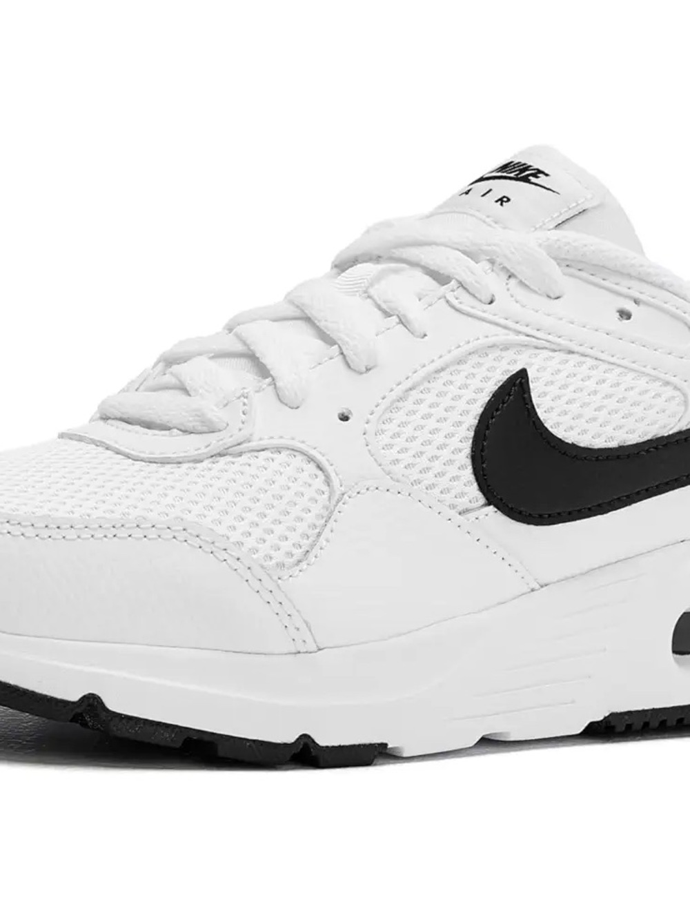 Nike Mens White and Black Low-Top Sneaker